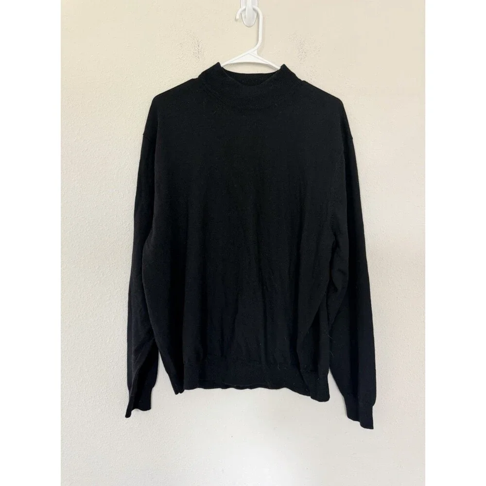 Club Room Men Merino Wool Roll Neck Sweater XXL Academia Old money Quiet luxury